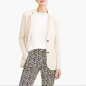 NWT Size Medium J.Crew White Sweater Blazer